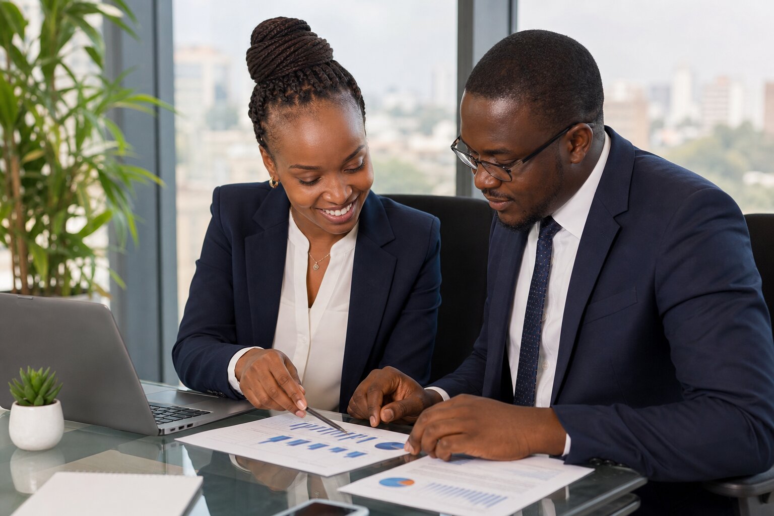 BR Consultants professionals collaborating in the office
